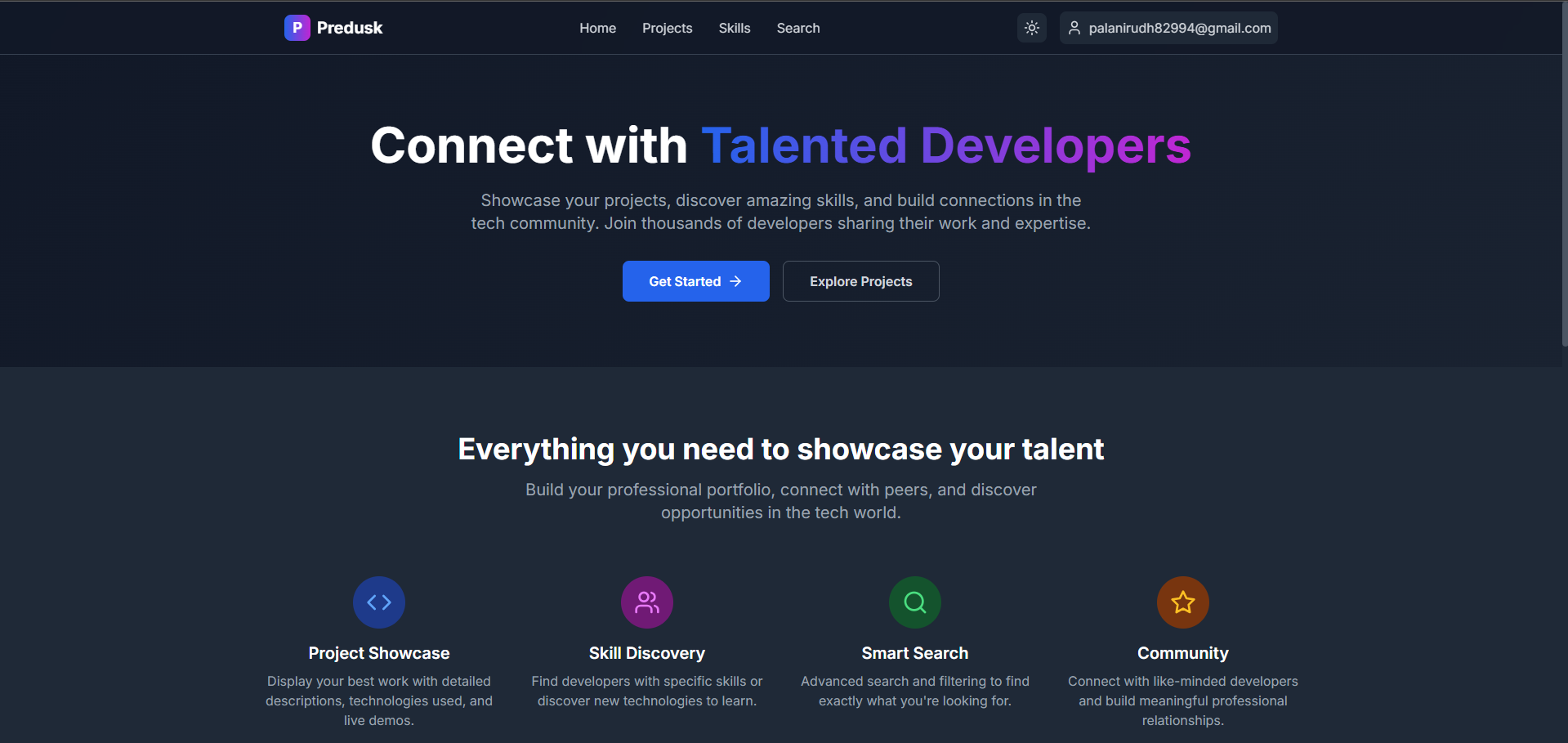Predusk - Portfolio Platform